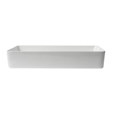 Lavabo pour salle de bain à vasque rectangulaire