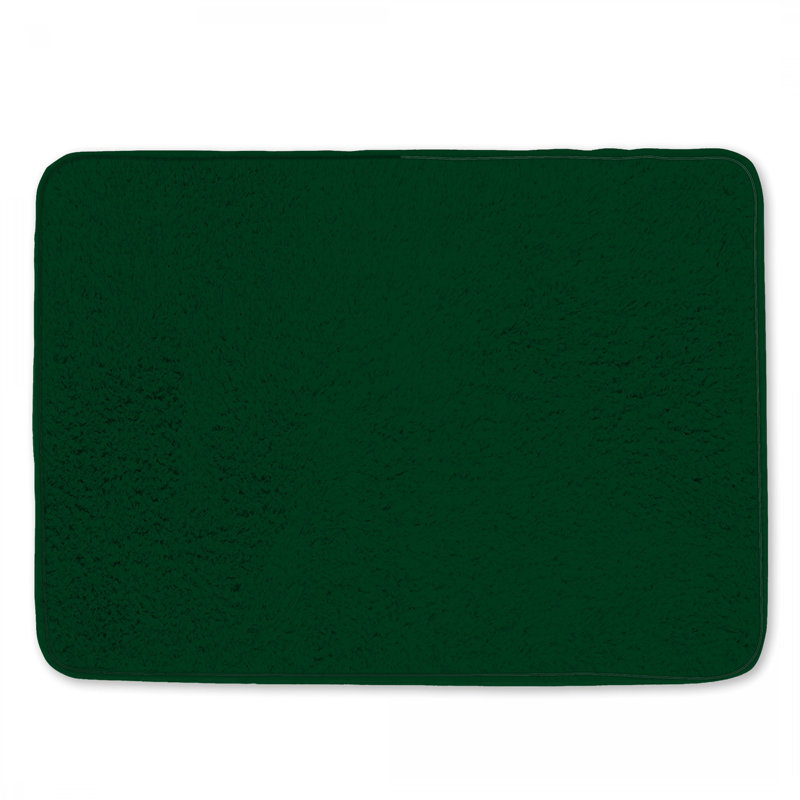 Tapis de bain vert forêt, L 24 po x L 17 po