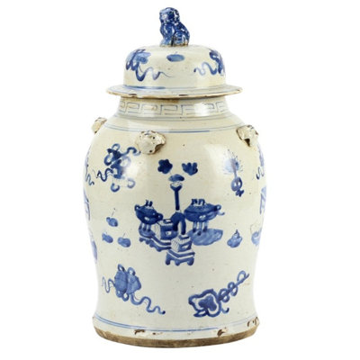 Handmade Porcelain China Ginger Jar