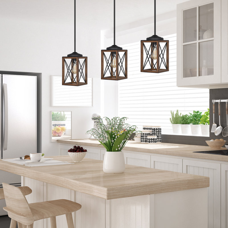 Luminaire suspendu rustique de style campagnard, plafonnier suspendu en métal pour îlot de cuisine, salle à manger, vestibule
