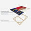«State Map Over North Carolina Flag», reproduction sur toile-919578300