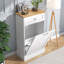 Poubelle en bois manufacturé (10 gallons)-95136785