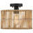 Necaise Rattan Semi Flush Mount