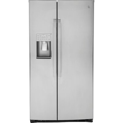 35.75"" Side by Side 25.3 cu. ft. Energy Star Refrigerator with Fingerprint Resistant Finish -  PSE25KYHFS