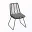 Ensemble repas d'extérieur pour 6 avec table rectangulaire et chaises en rotin
