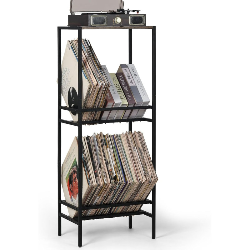 Support pour tourne-disque en vinyle à 3 niveaux