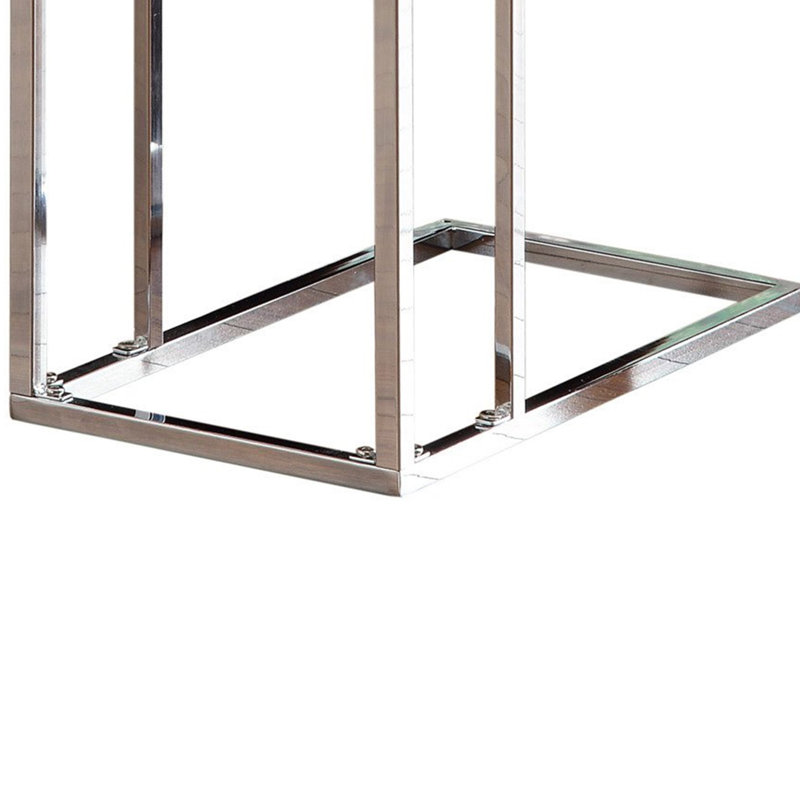 Yestin Glass Top End Table
