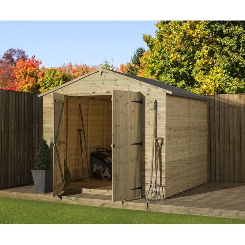 Premier Apex 8 Ft. W x 10 Ft. D Shiplap Wooden Shed