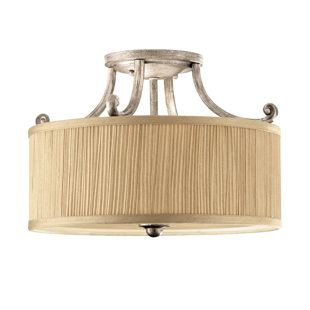 Banstead Fabric Semi Flush Mount