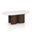 Table basse ovale en pierre véritable Luca-1228765842