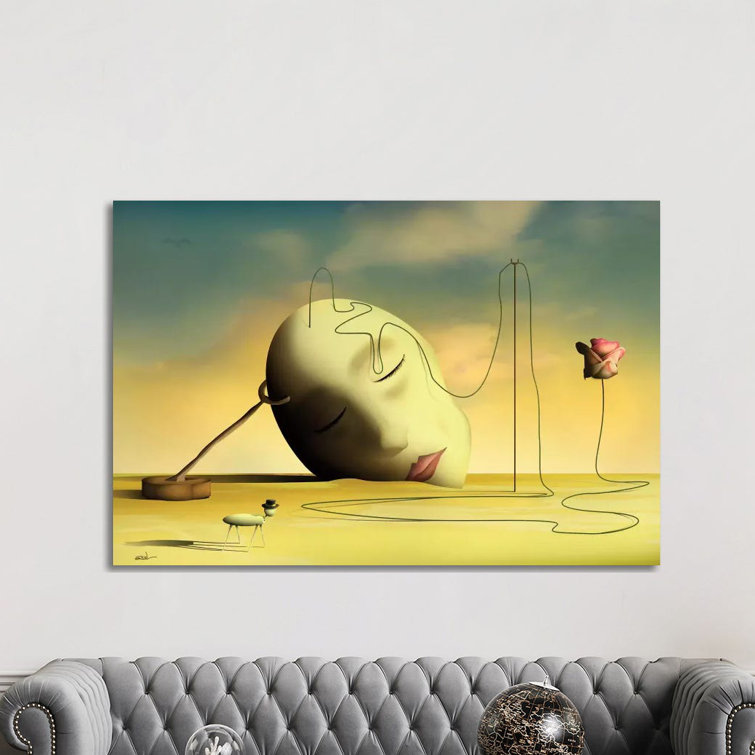 Cabeça Pensante II (Thinking Head II) by Marcel Caram - Print on Canvas
