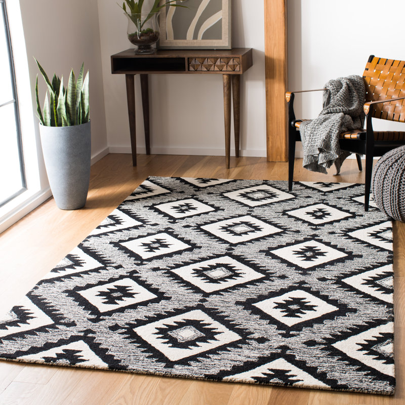 Tapis en laine touffeté à la main Deyoung, Rectangle 11 pi x 15 pi
