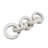 17.5x4" 5 Link White Marble Chain Sculpture