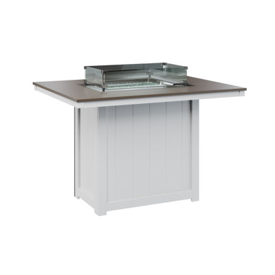 Berlin Gardens Donoma Rectangular Fire Pit Table