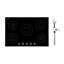 Plaque de cuisson à induction 30 po, 5 brûleurs, cuisinière électrique intégrée 220 V 9200 W, brûleur à induction pour la cuisine, avec 11 niveaux de puissance, commande à bouton, surface en vitrocéramique, verrou pour enfant