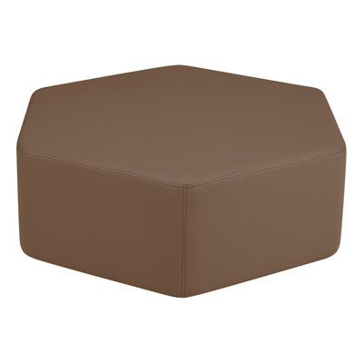 Tabouret hexagonal structuré de Learniture - Siège modulaire flexible et collaboratif pour les salles de classe de bureau, de maison, de salon et d'école avec structure durable 1034NLG