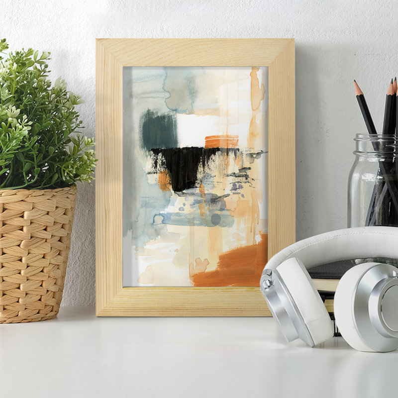 Geraldyn Seria IV, reproduction d'art encadrée, H 6 po x l 4 po x P 1 po, Naturel