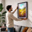 Wildflower Meadow at Dawn Botanical 1 Piece Single Picture Frame Wall Art-136697095-136697096