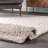 Clay Solid Shag Cream White Area Rug-1872979725