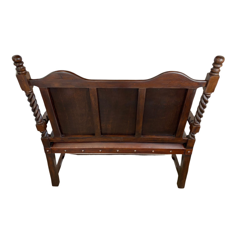Oaklynn Leather Bench