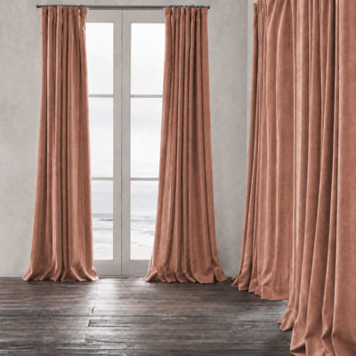 Gian Fabric | Solid Shiny Velvet Fabric | Color Rose