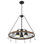 Luminaire suspendu pour îlot de cuisine 60 watts 3 lumières avec abat-jour conique et crochets