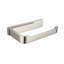Devon Mare Toilet Paper Holder - Wall Mount - 6" Brass/Brushed Nickel-2140854631