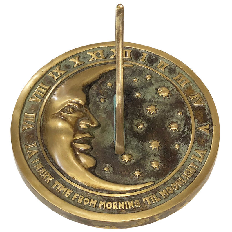 Cadran solaire lune et étoiles