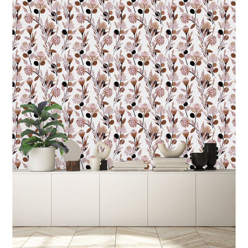 Floral Tile, 2.08' W x 10.42' L