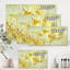 Fleur jaune, art grunge - peinture sur toile-59917798-59917799