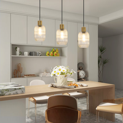 3 - Light Copper Chandelier Pendant