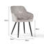 48cm H Velvet Upholstered Metal Armchair-102466034