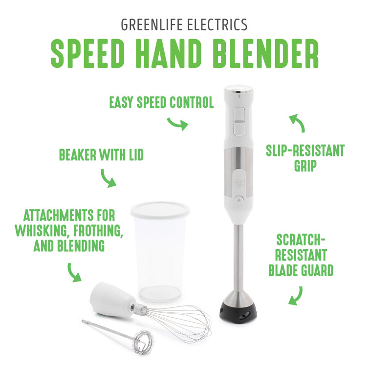 GreenLife Variable Speed Hand Blender ,Black