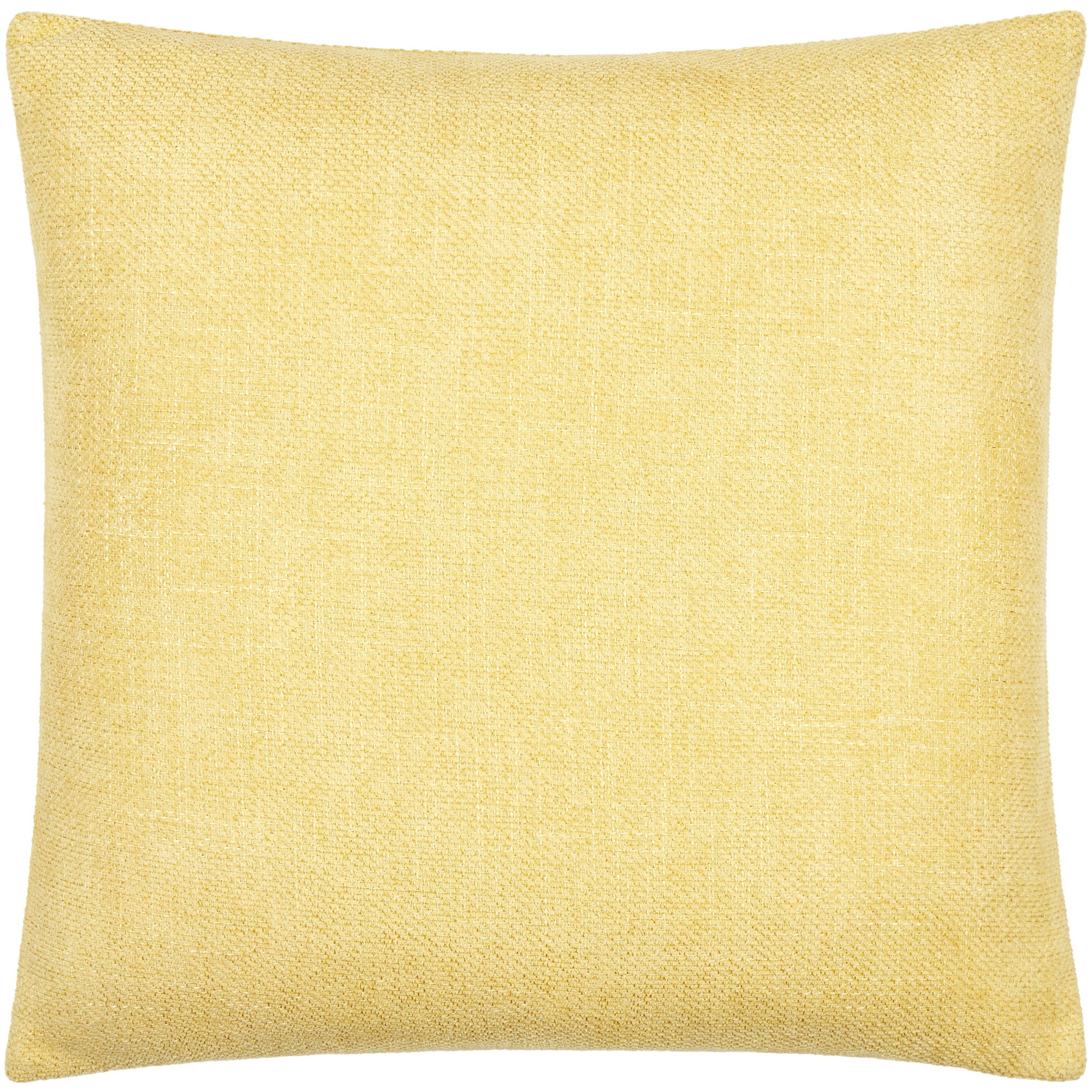 Kamaili Pillow Cover, Pillow Cover Only - No Insert, Yellow, 20"H x 20"W
