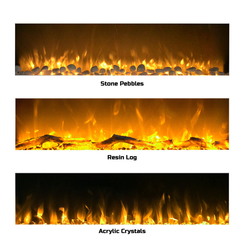 Grimaldi Wade Logan® 50.2 " W White Electric Fireplace