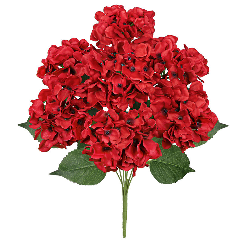 Tige d'hortensia de luxe Cragmont, Rouge