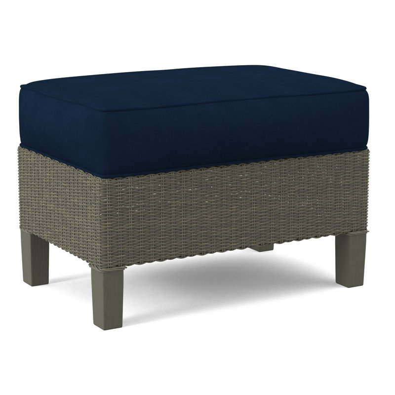 Gibraltar Ottoman, Greystone, Beige Performance Fabric; 0851-73