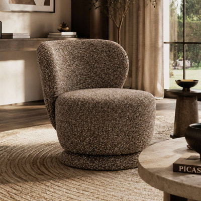 Upholstered Swivel Accent Chair