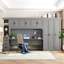 Lit escamotable avec armoire, bureau et bureau Murphy-1865672177