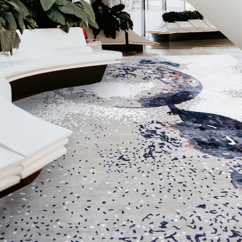 Abstract Area Rug, Rectangle 8' x 10'