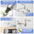 Wall Mount Pot Filler Faucet, Brass Material Kitchen Folding Faucet, With Stretchable Double Joint Swing Arms