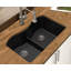Évier de cuisine en granite à double cuve encastrable L 33 po x l 20 po-20307145
