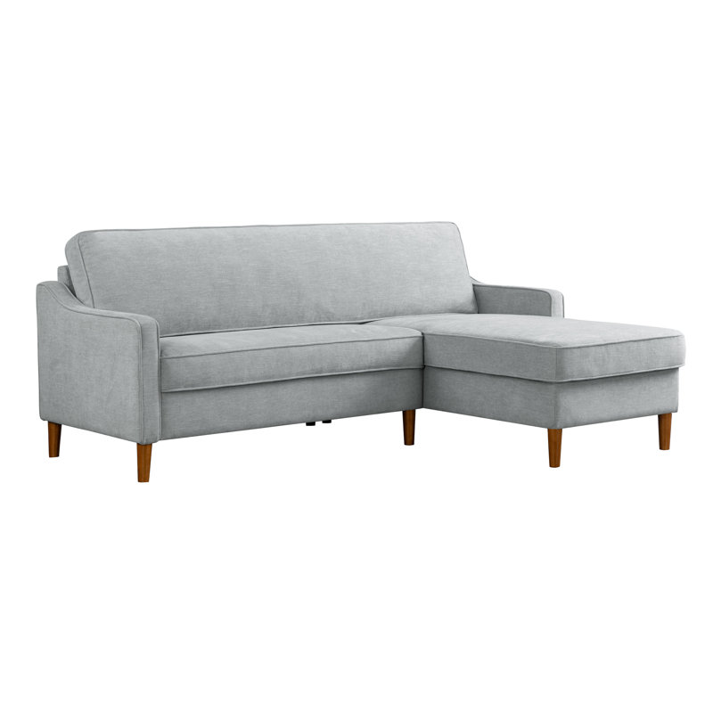 Canapé modulaire en tissu tissé gris clair San Marino 83,5 po