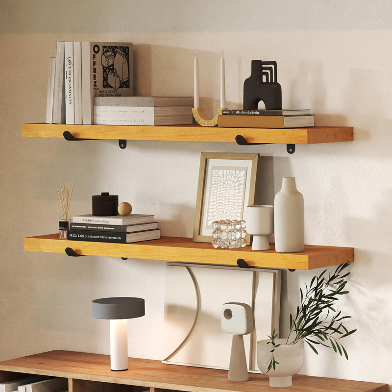 Wood Wall Mounted Floating Shelf