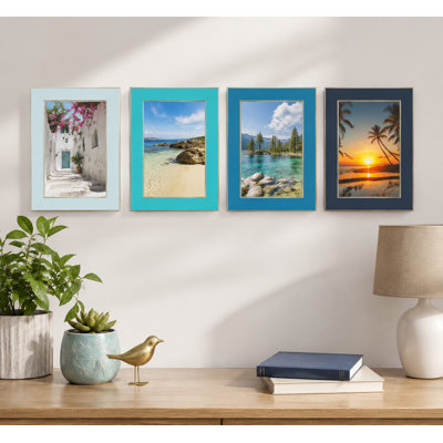 Ensemble de cadres photo, verre trempé haute définition, présentoir mural ou de table