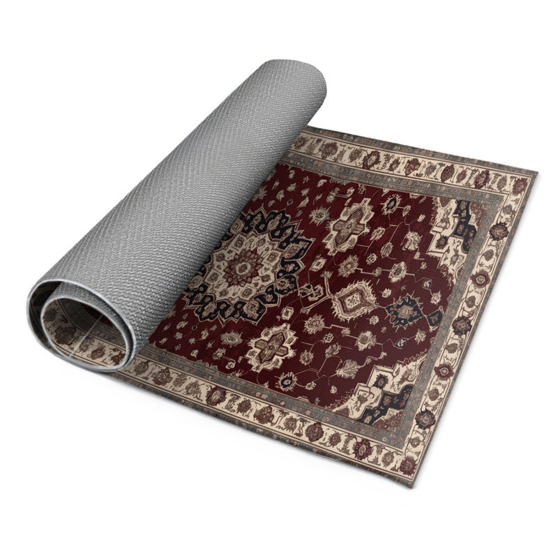 Tapis d'intérieur et d'extérieur gris Persian, Rectangle 9 pi x 12 pi