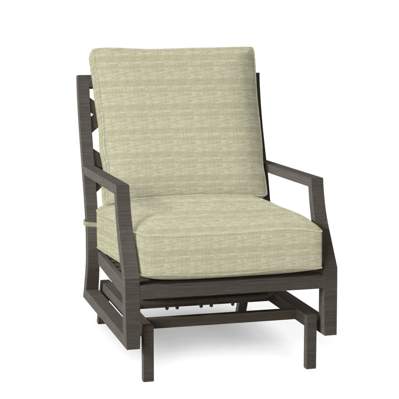 Lattice Arm Chair with Cushions, Linen Dove, Welt