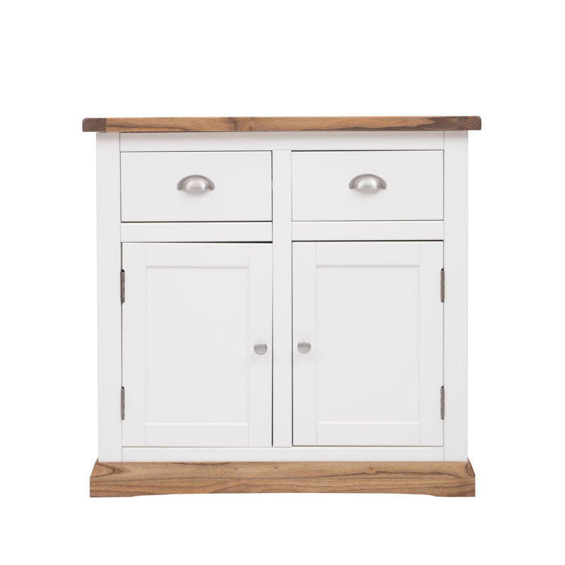 Watson 84cm Sideboard, Off White/Natural