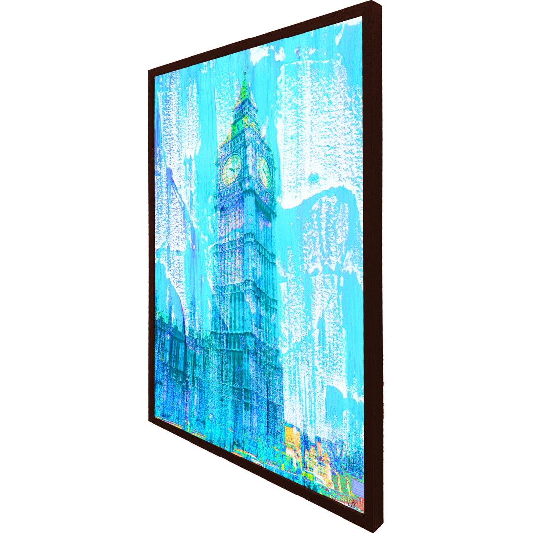 Crazy Blue Ben - Single Picture Frame Art Prints