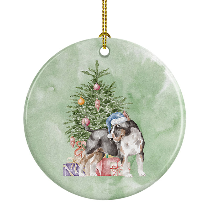 Ornement suspendu Christmas Bull Terrier